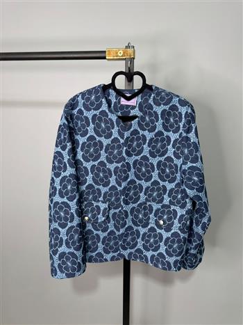 کت جین گلدوزی شده طرح 1